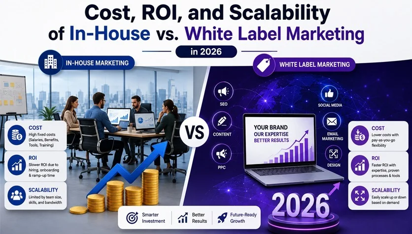 Cost, ROI, and Scalability of In-House vs. White Label Marketing in 2026