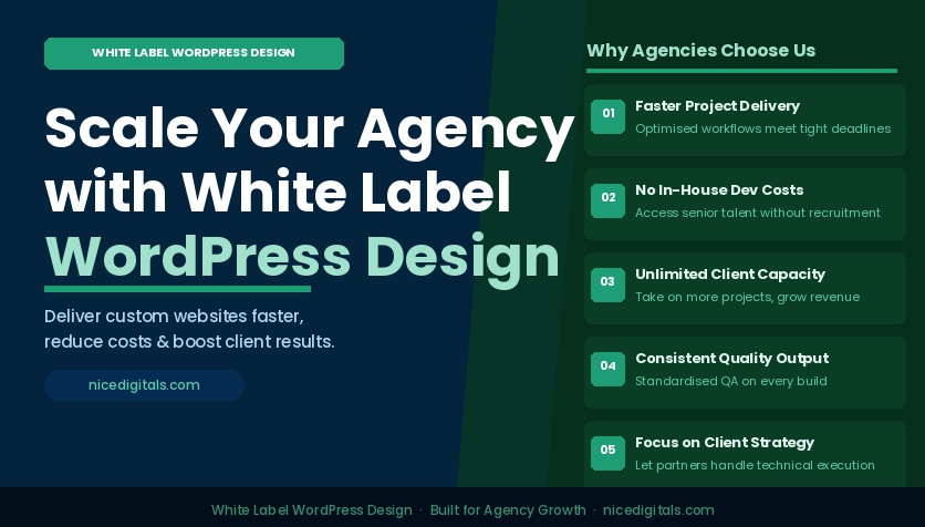 White Label WordPress Design for Agencies & Growth