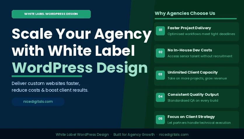 White Label WordPress Design for Agencies & Growth