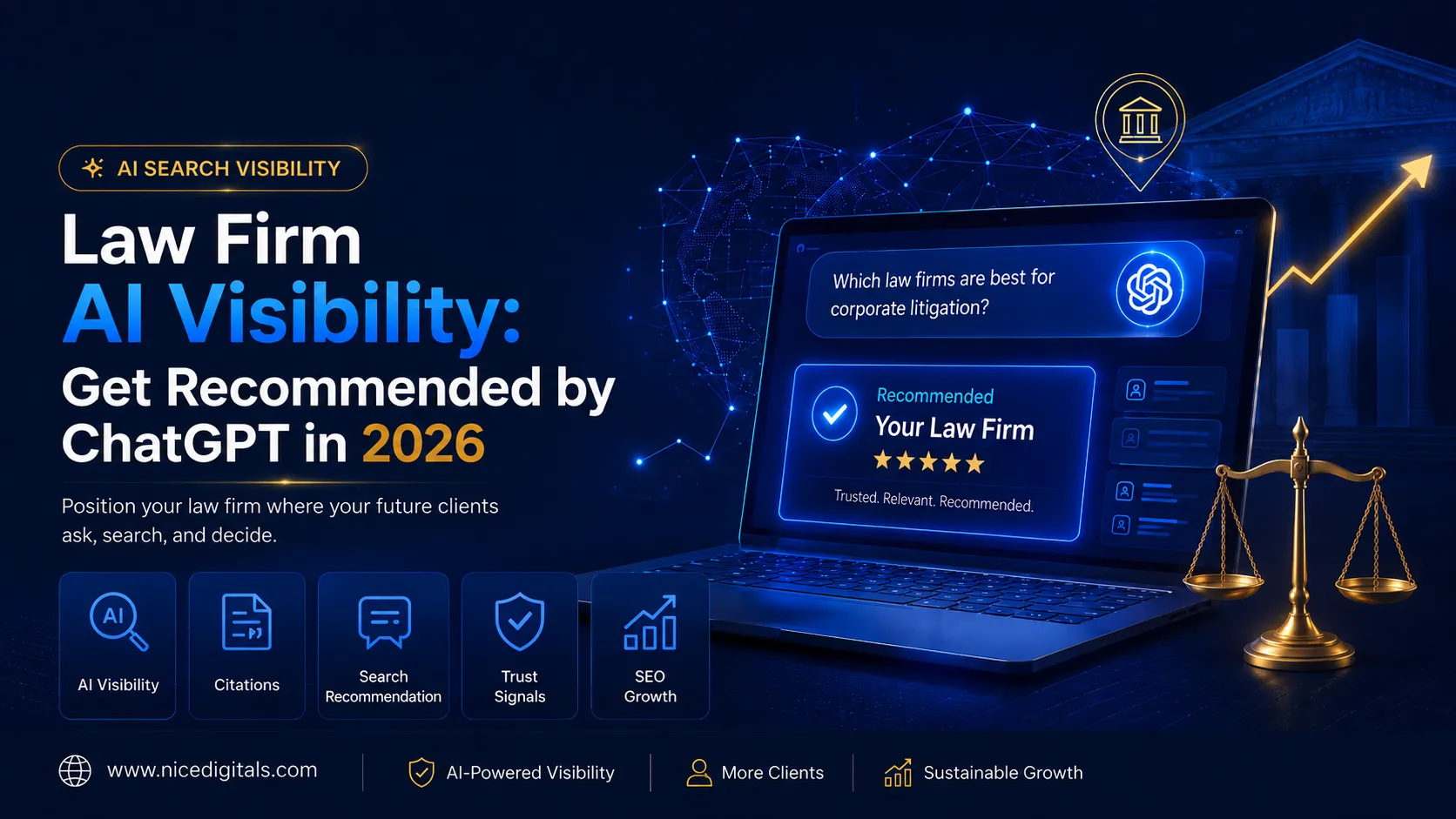 How Law Firms Can Appear in ChatGPT Recommendations: A Complete AI Visibility Guide for 2026