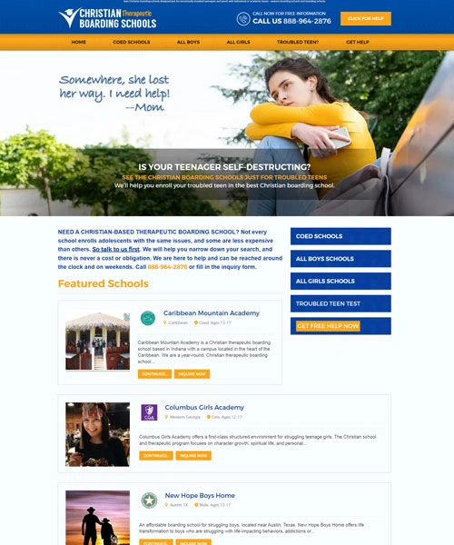 Christian Therapeutic Boarding Schools