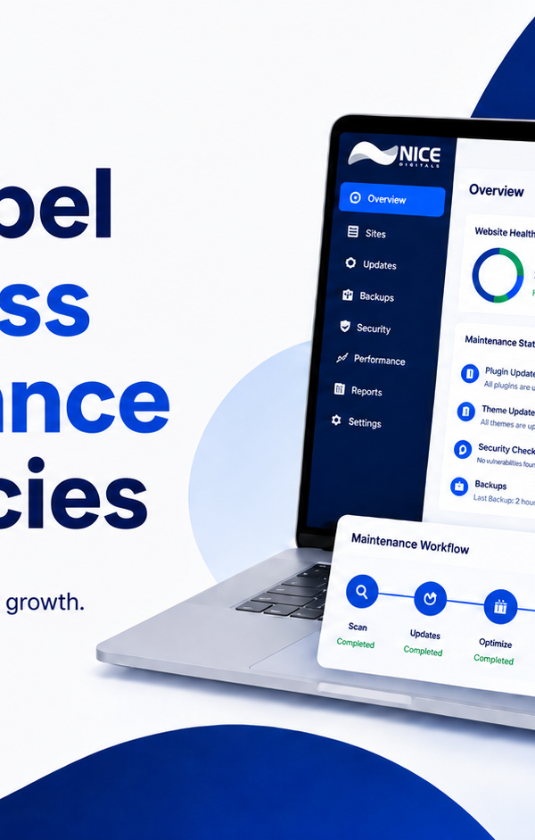 White Label WordPress Maintenance Services for agencies managing client websites.