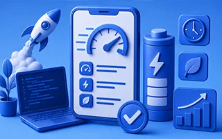 Applications optimised for speed and battery life.