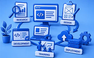 Research, design, development, training, and deployment of applications.