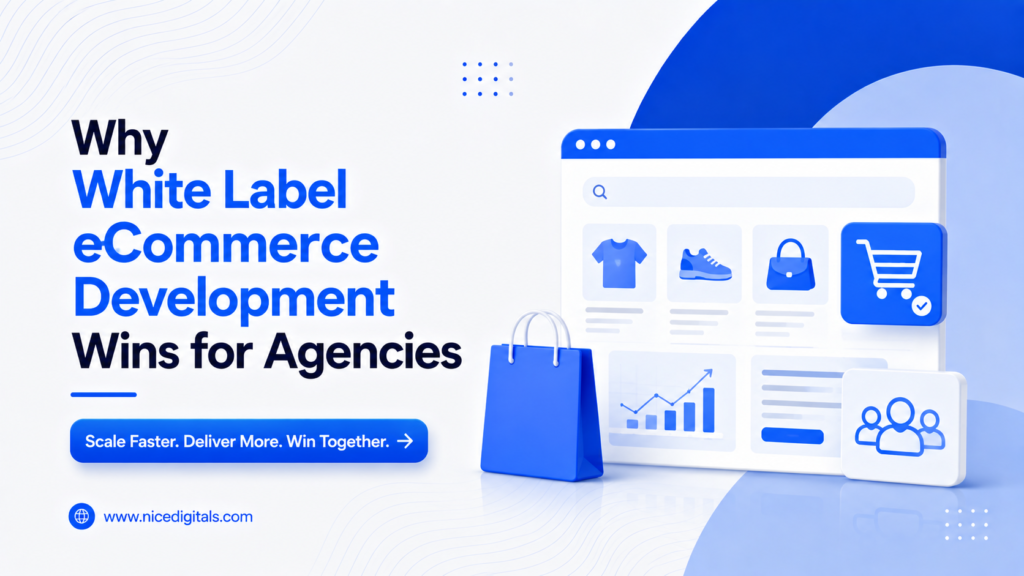 Digital agency using white label ecommerce development services to build scalable ecommerce websites for clients in 2026